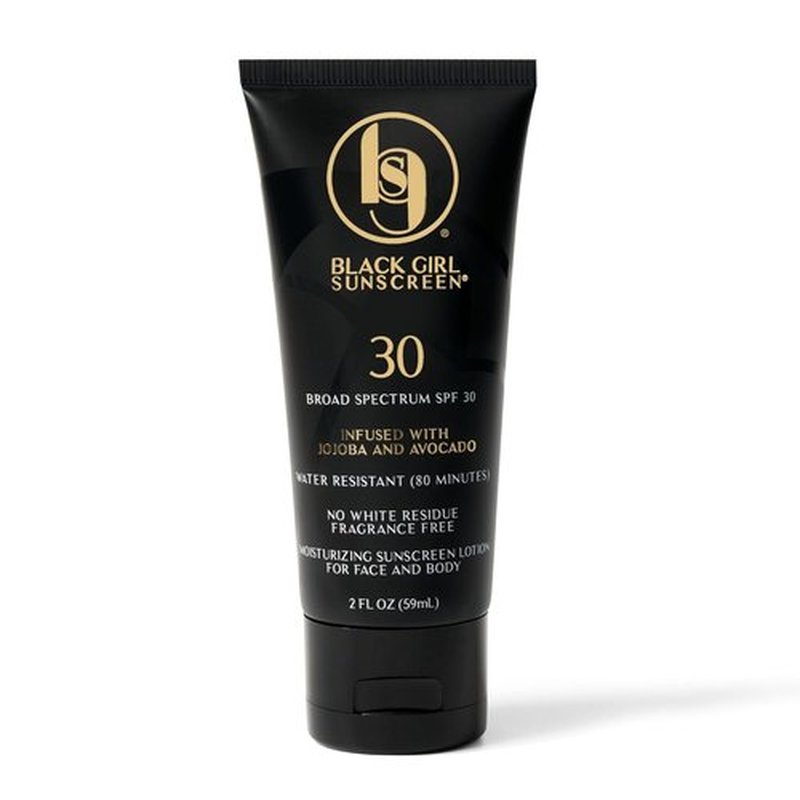 Black Girl Sunscreen SPF 30 - Moisturizing Sun Protection for Face & Body, Ultra Sheer, Travel Size - 2 fl oz