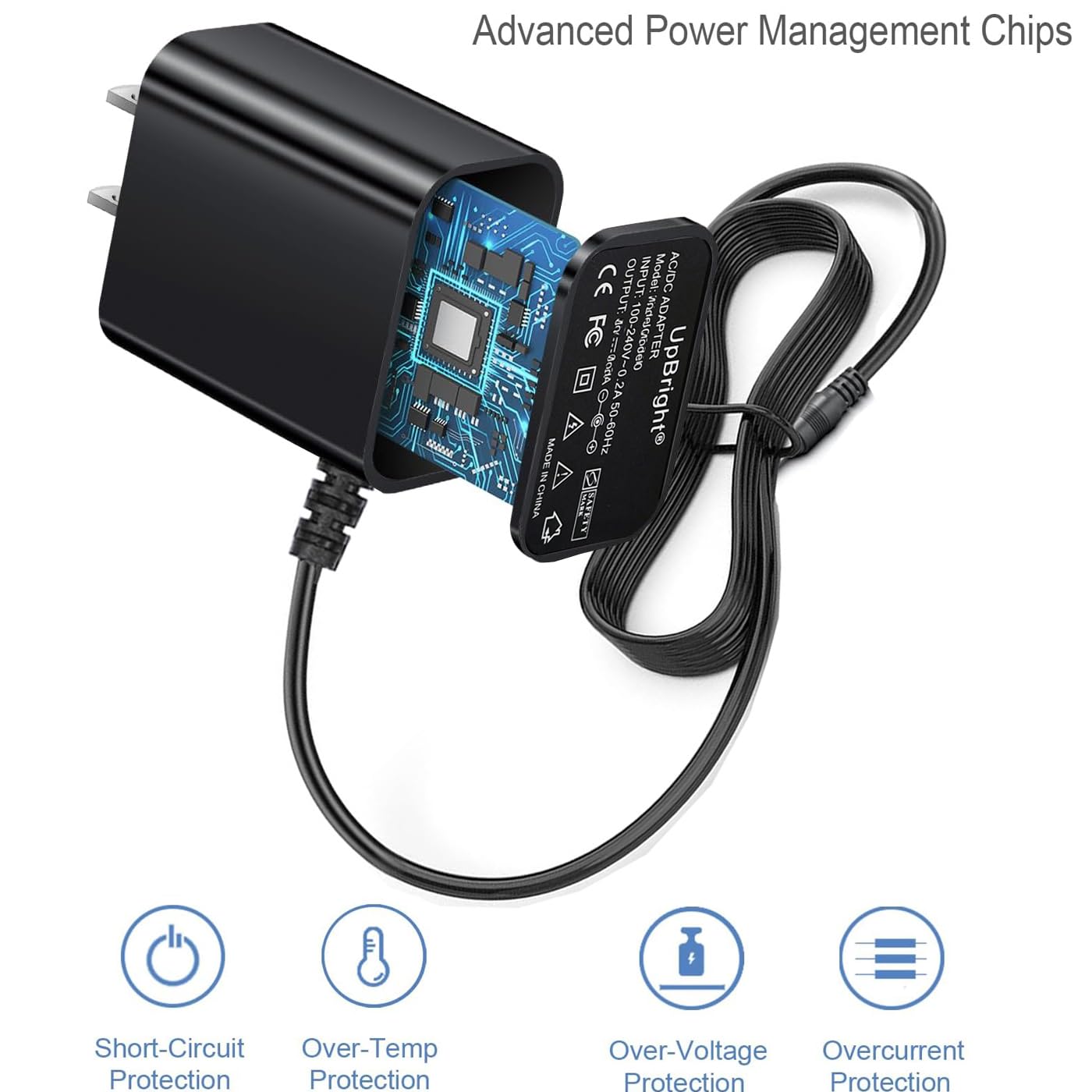 UpBright 4.9V AC/DC Adapter Compatible with Andis D-8 D8 Slimline Pro Hair & Beard Trimmer 72169 72174 32400 32475 32680 32490 32485 32445 32690 33785 32810 Lithium-Ion Battery 5V Power Cord Charger