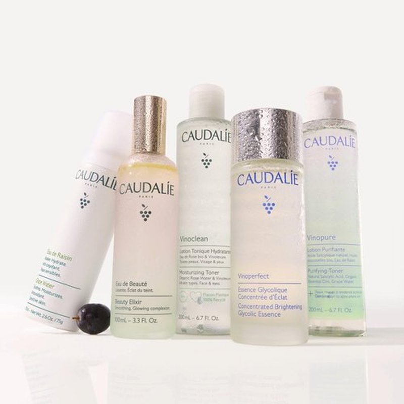 Caudalie Vinoclean Moisturizing Toner - Hydrating Rose Water Formula for All Skin Types