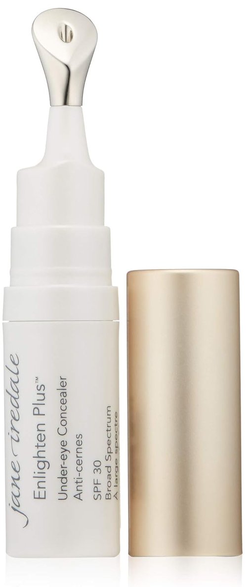 Jane Iredale Enlighten Plus Under-Eye Concealer - Brightens & Depuffs | Lightweight Full Coverage with SPF