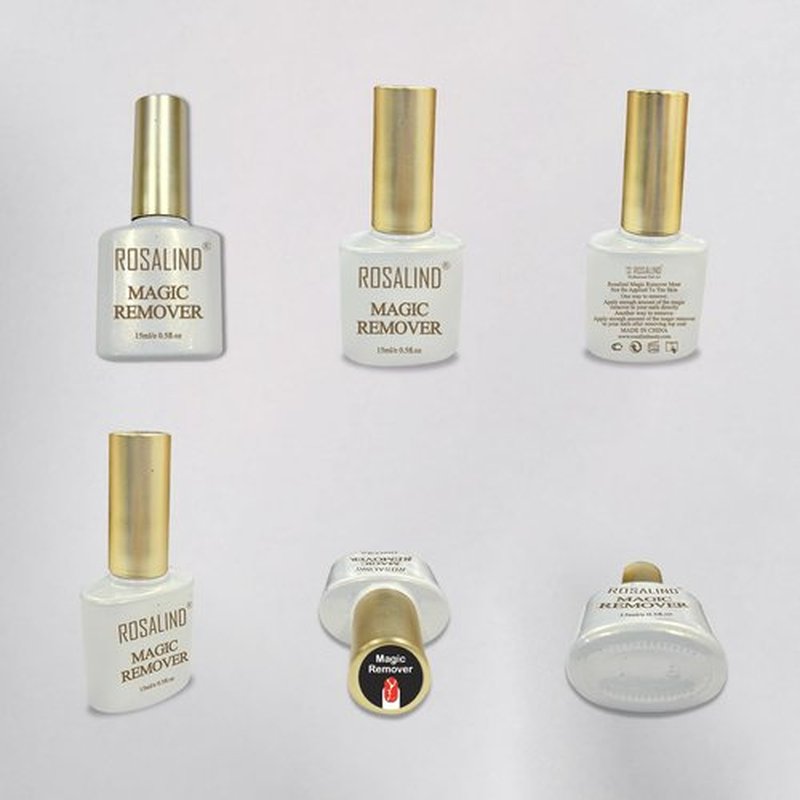 ROSALIND 2 Pack（15ML) Gel Nail Polish Remover, Professional Gel Polish Remover for Nails,No Need for Foil, Quick & Easy Polish Remover In 2-5 Minutes, No Need Soaking Or Wrapping