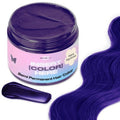 **INH Semi Permanent Hair Color - Amethyst Dark Purple Hair Dye | Vegan, No Bleach, 6oz**