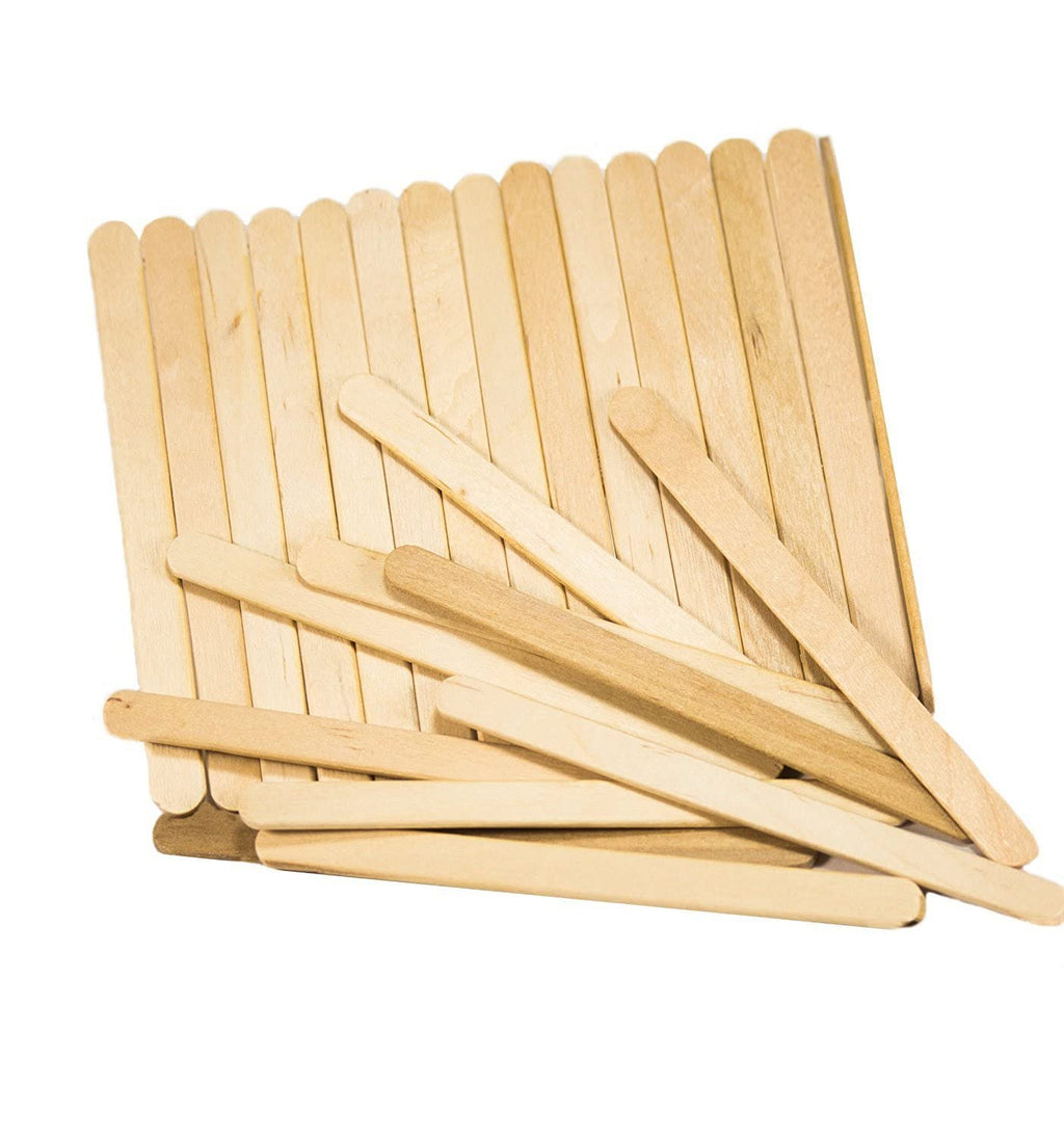 Perfectware Wooden Craft Sticks, 4.5 Inch, 3000 Count, for Salon Waxing, Ice Cream, School Projects, Hair Removal, Art Supplies, Coffee Stirring