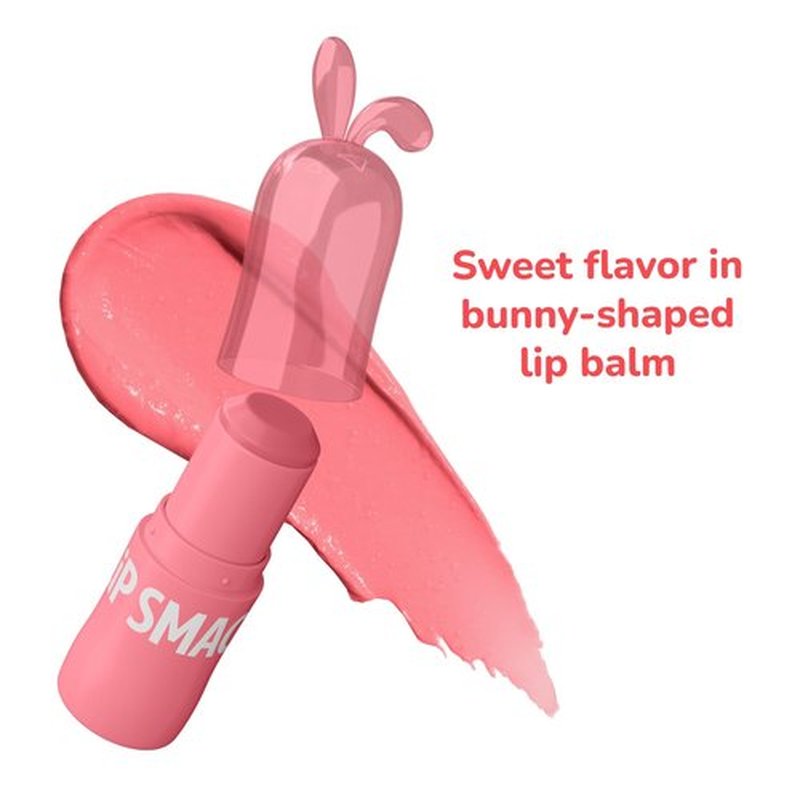 Lip Smacker Bunny Lip Balm - Moisturizing & Hydrating Easter Gift for Kids | Berry Hoppy Flavor