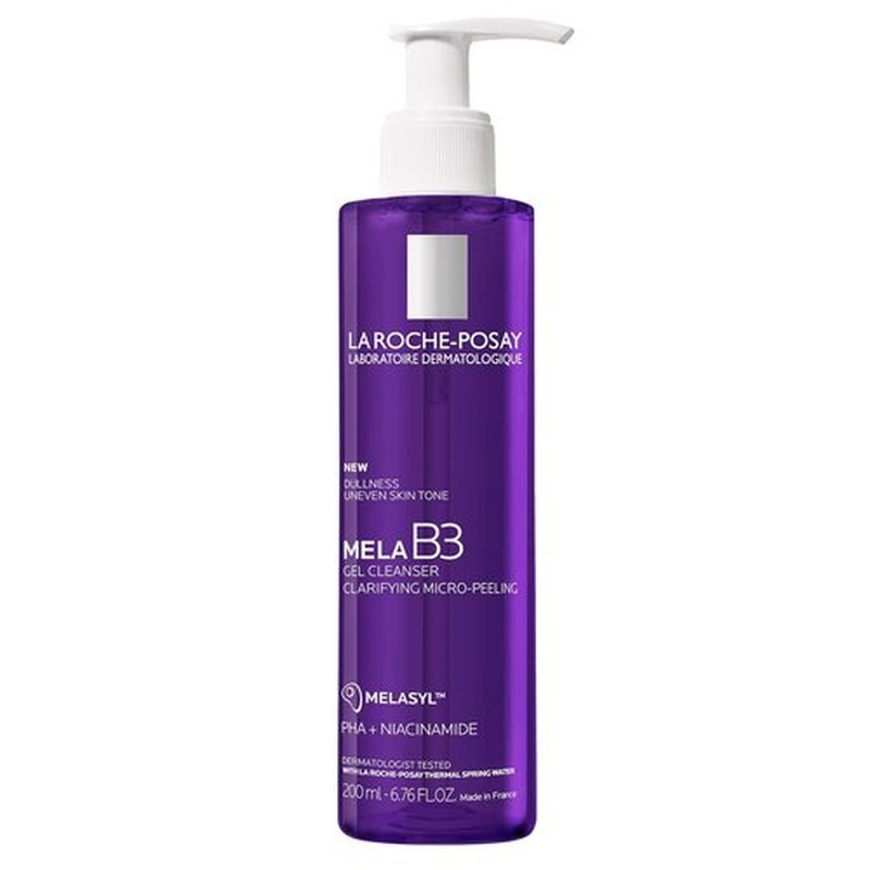 La Roche-Posay Mela B3 Gel Cleanser - Anti-Aging Face Wash with Melasyl & Niacinamide for Dark Spots & Discoloration