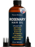Rosemary Oil for Hair Growth 6 fl oz - Nourishing Blend for Frizz Control, Scalp Refresh & Stronger Hair - Aceite de Romero Para el Cabello - Nexon Botanics