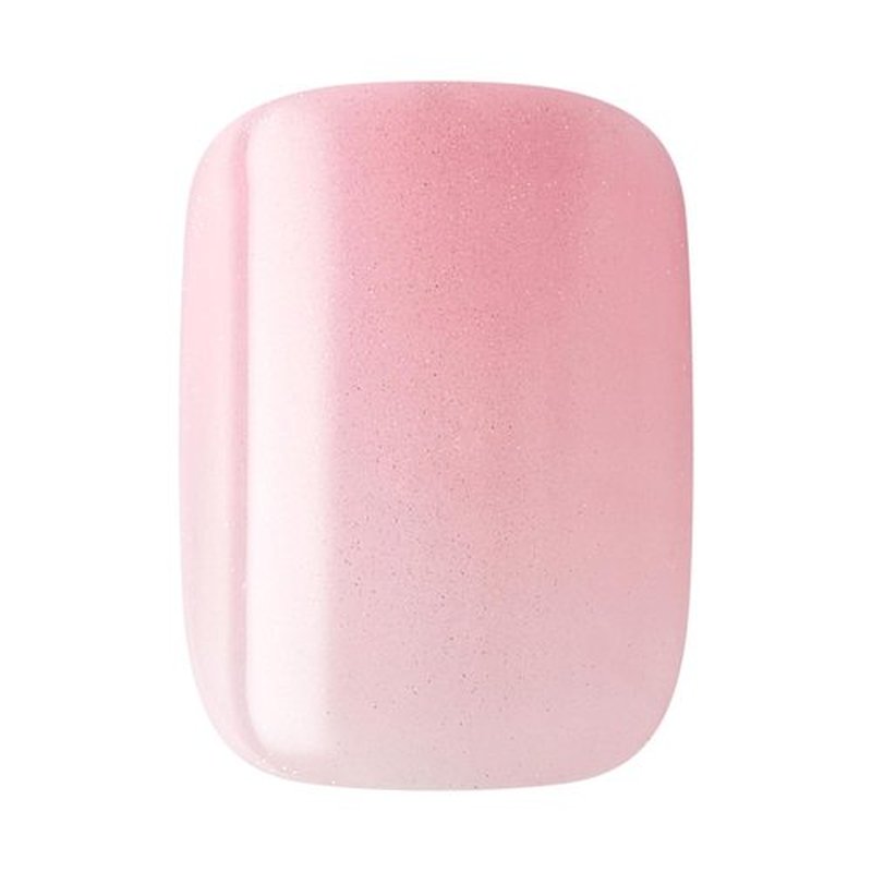 KISS ColorFX Press On Nails - 'Cherished' Pink Short Squoval | Improved Adhesive, 10-Day Hold, 30 Nails Included