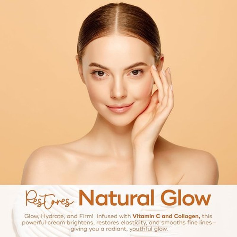 Skin Aesthetics Vitamin C & Collagen Face Moisturizer - Anti-Aging, Hydrating, Fine Lines & Wrinkles, Brightening - Dermatologist Tested Korean Skincare - Clean Beauty, Cruelty-Free - Duo Pack