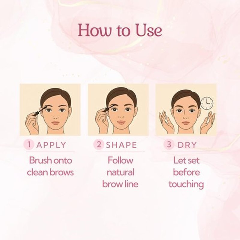 Regine Switzerland Eyebrow Tint & Gel - Smudge-Proof, Long-Lasting Color, Easy Application | Medium Brown