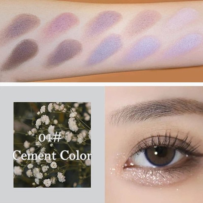 Erinde Matte Eyeshadow Palette - 10 Ultra-Blendable Shades for Natural Looks | Taupe Brown & Grey