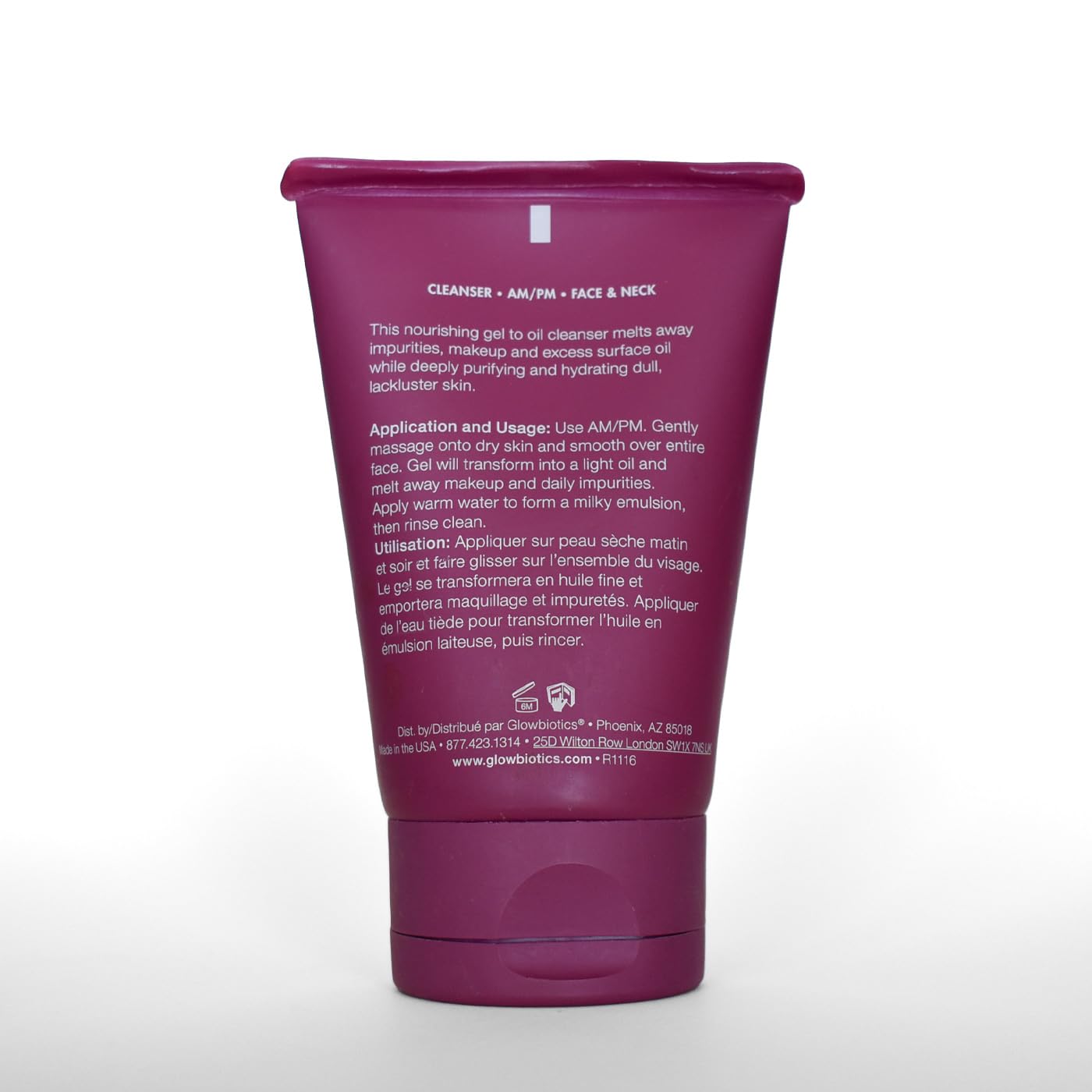 Glowbiotics Probiotic Gel-to-Oil Cleanser: Gentle Makeup Remover with Vitamin C - Effectively Removes Makeup, Oils & Sunscreen, 4 Fl Oz