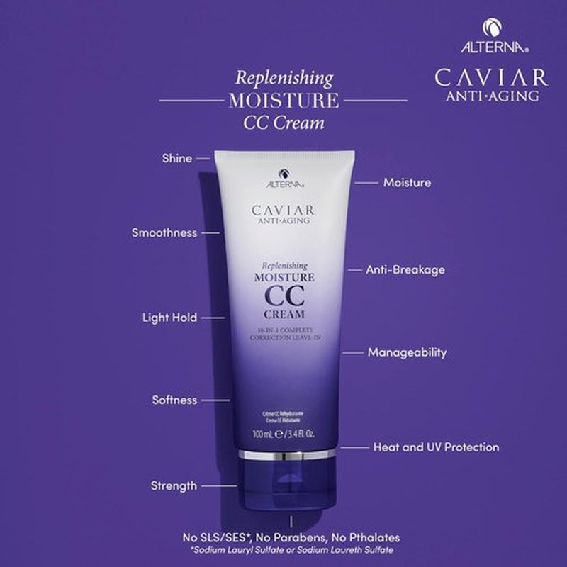 CAVIAR Anti-Aging CC Cream - 10-in-1 Hair Protection & Treatment | Nourishes, Restores, Hydrates