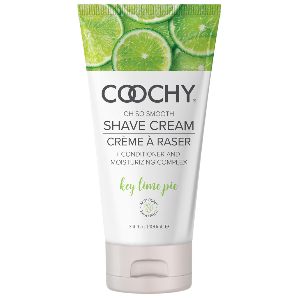 Coochy Shave Cream - Moisturizing Shave Lotion - Gentle Intimate Shaving Cream - For Bikini Area, Underarms, Legs & More - Rash-Free, Hydrating Formula - Key Lime Pie, 3.4 oz
