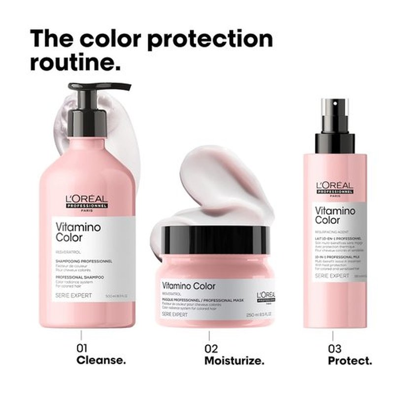 L'Oréal Professionnel Vitamino Color Hair Mask - Protects Hair Color, Enhances Shine & Moisturizes