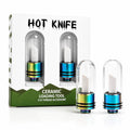 2-Pack Ceramic Precision Heating Tips with Protective Caps, Colorful