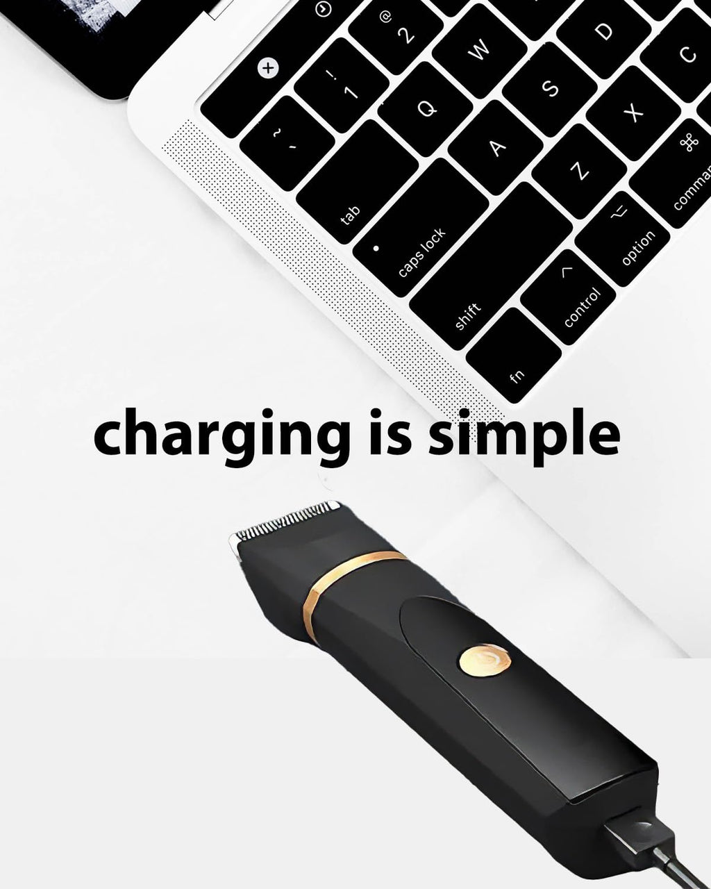 wotdmu Charger Cord for OLOV Electric Trimmer YP-7032, Fit for OLOV Electric Groin Hair Trimmer, USB Charger Cord Compatible with OLOV Body Hair Trimmer for Bikini Women, with 1 Cleaning Brush