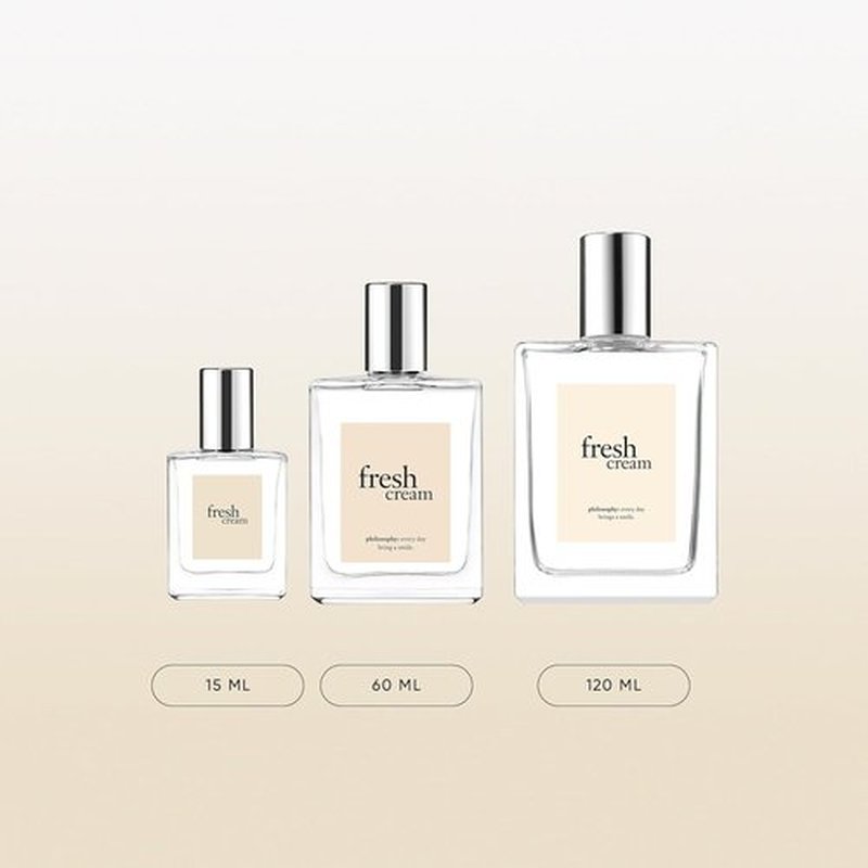 Philosophy Fresh Cream Eau De Toilette - Sweet & Captivating Women's Perfume - Long-Lasting Vanilla & Tonka Bean Notes