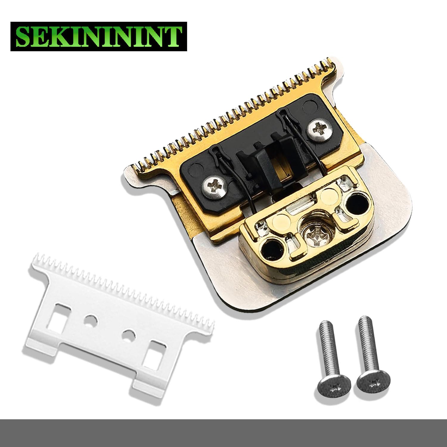 SEKINININT FX707 Premium Replacement Trimmer Blade for BaByliss PRO FX787 & FX726 Outlining Hair Trimmers and LoPROFX Trimmer. Also Compatible with BaBylissPRO Barberology Trimmer Blade FX707. (Gold)