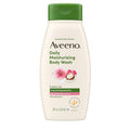 Aveeno Daily Moisturizing Body Wash - Shea Butter Berry Scent | Hydrating & Soothing for Sensitive Skin, 18 fl. oz