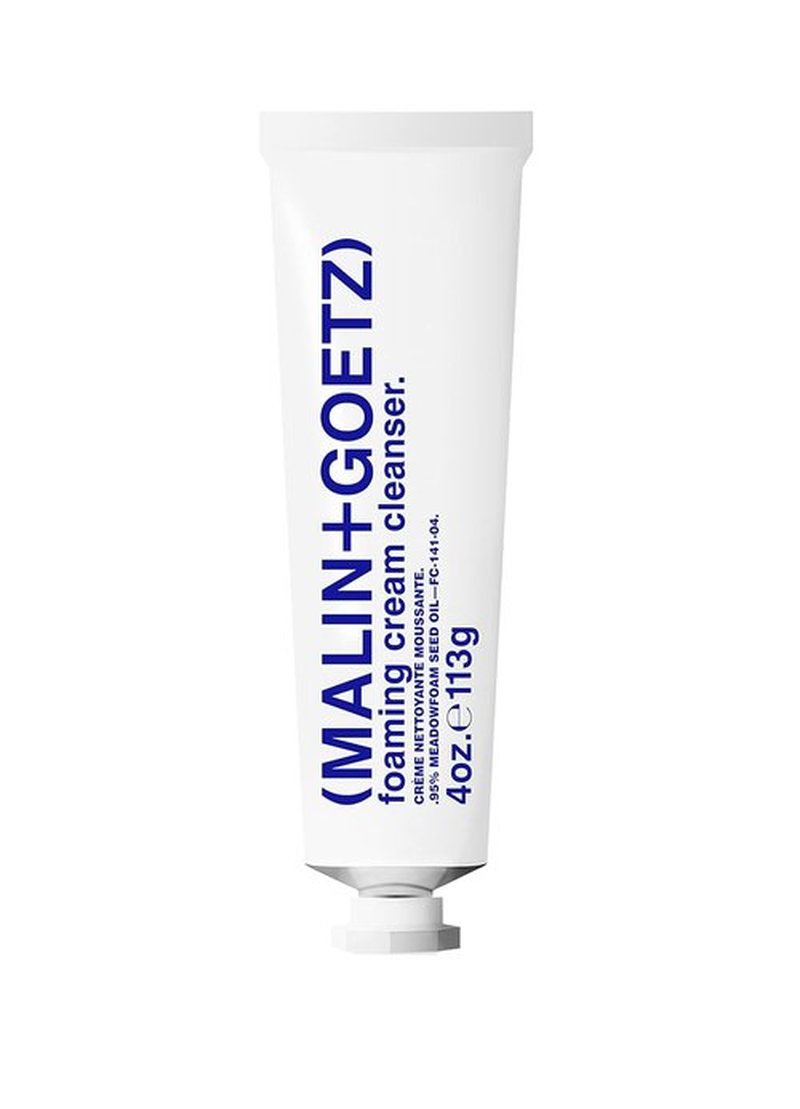 MALIN+GOETZ Foaming Cream Cleanser - Gentle Cream-to-Foam Face Wash with Jojoba Milk & Prebiotics | Vegan, 4 Fl Oz