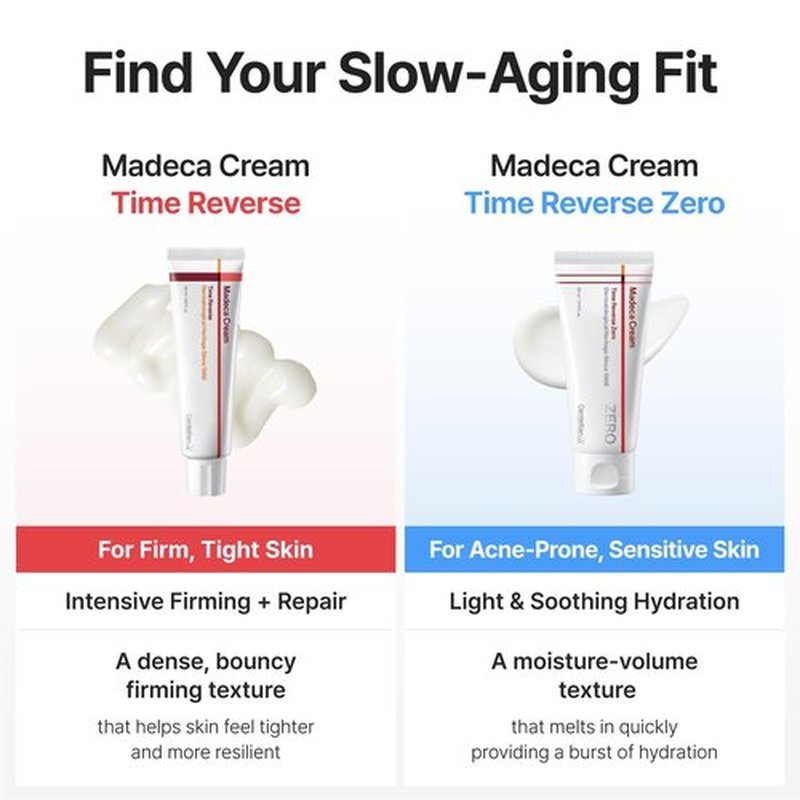 CENTELLIAN 24 Madeca Cream Time Reverse Zero 2.70 fl oz - Lightweight Anti-Aging, Face Moisturizer, Blue Active TECA, Cooling Cica, Firming, Deep Hydration, Barrier Repair, Sensitive, Oily Skin