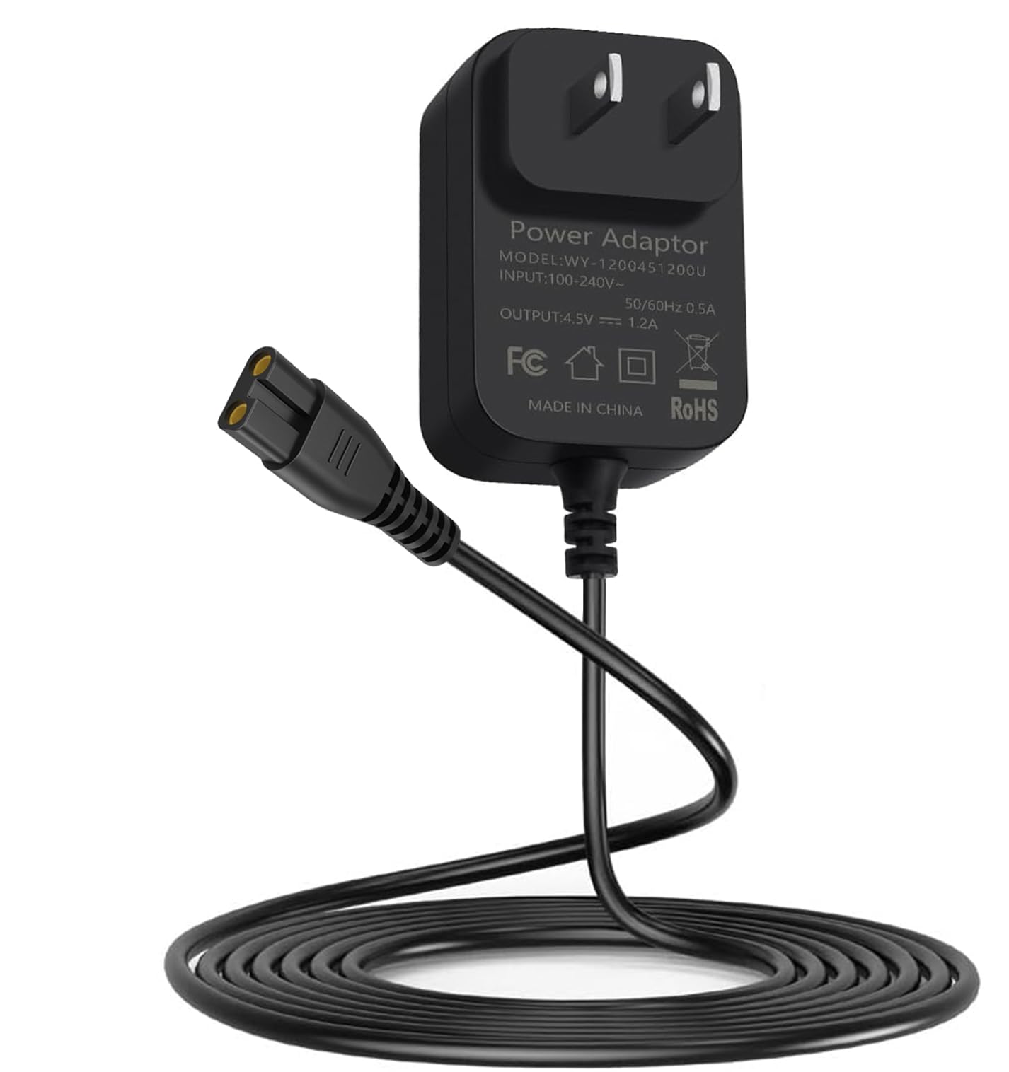 CHENXRN 4.5V Charger Fit for BaBylissPRO Clipper FX870 FX820 FX825, Trimmer FX787 FX788 FX726, Massager FX SSM Replacement Power Cord 4.92FT