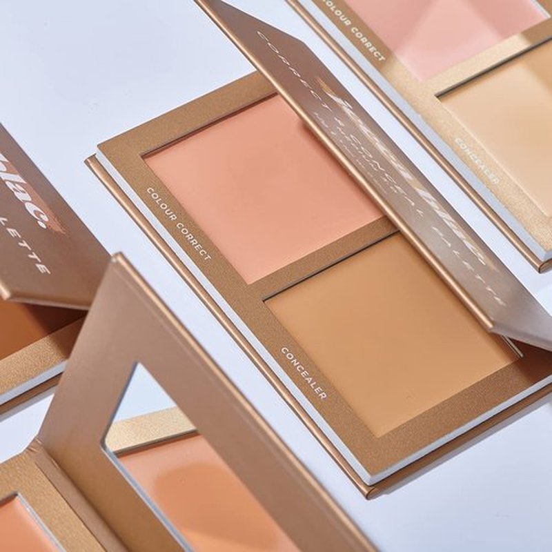 Jecca Blac Correct and Conceal Medium Coverage Palette, Lightweight Long Lasting Formula, Medium To Full Coverage, Gender Neutral and LGBTIQA+ Inclusive Make Up, Light 1.0, 0.42 oz