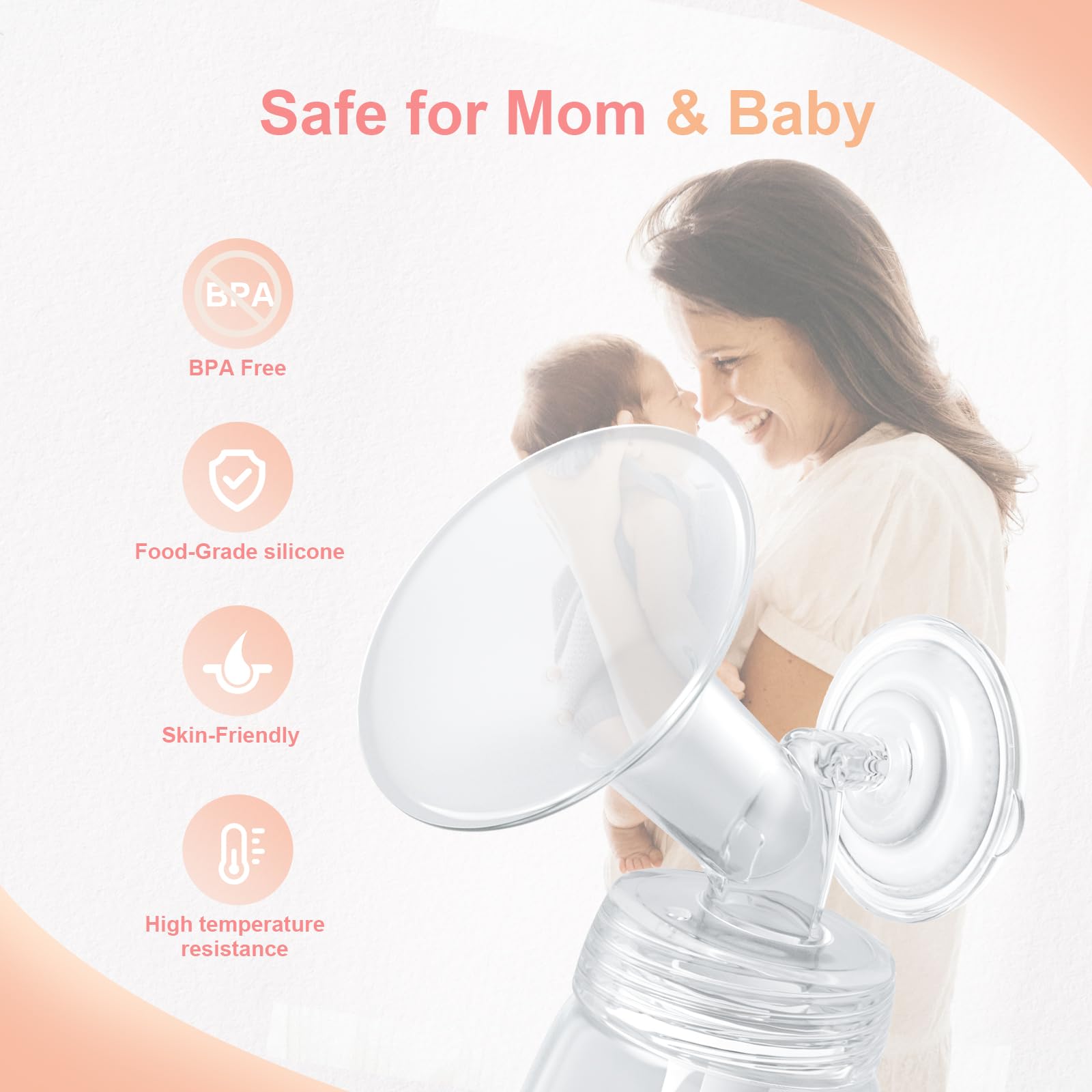 Hranio Breast Pump Parts Compatible with 21mm Spectra Flange 21mm Spectra Replacement Pump Parts s1 s2 (Flange 21mm 2 Pcs)