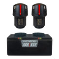 Artisan Power Double Charger and Two Replacement Batteries | Best for Andis PowerGroom AGR+ and BGR+ Series Clippers | NiMH Rechargeable Battery Pack | 2100 mAh - 27% Higher Than the OEM Batteries