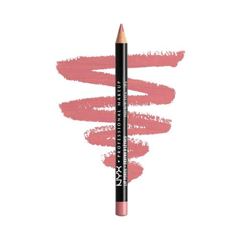 NYX PROFESSIONAL MAKEUP Slim Lip Pencil - Long-Lasting Creamy Lip Liner in Rose Shade