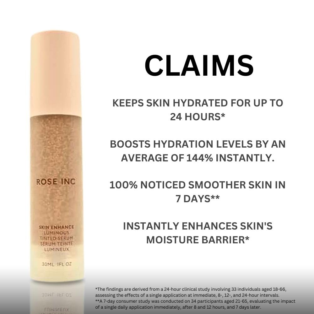 ROSE INC Skin Enhance Non-Comedogenic Skin Tint Serum Foundation 60