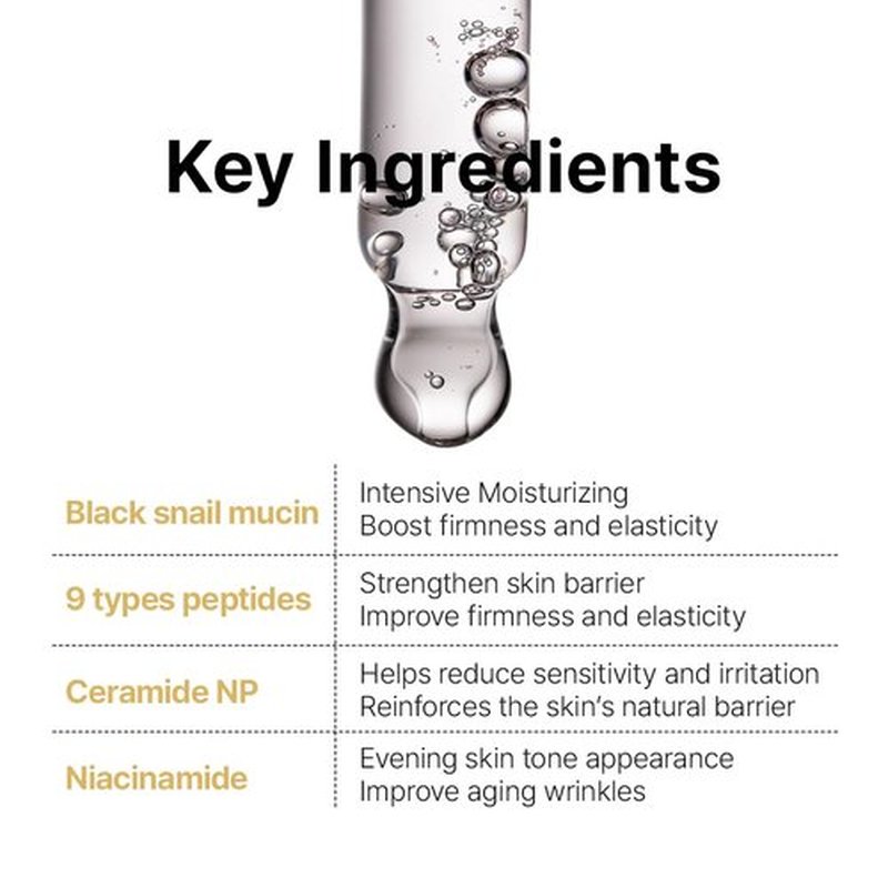 Farmstay Black Snail & Peptide 9 Perfect Toner, Snail Mucin Toner for Elastic & Glow Skin, Moisturizing & Anti-Aging, Smooths & Refine Skin Texutre, Korean Skin Care, for Women & Men, 4.05 Fl. Oz
