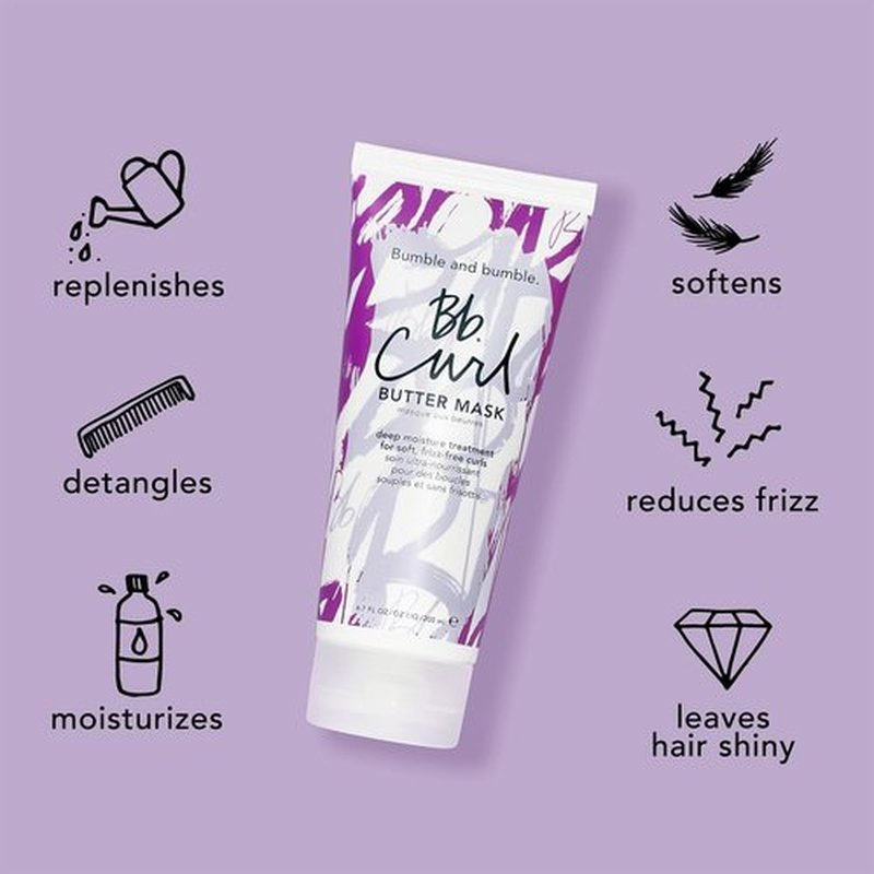 Bumble and bumble. Curl Butter Hair Mask | For a Deep Moisture Treatment | Anti Frizz + Color Safe | Coily, Curly, Wavy | With Jojoba Oil, Avocado Oil + Coconut Oil | Standard Size, 6.7 Fl Oz