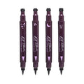 Inspired Capital L 4 PC Double-Ended Eyeliner Stamp Heart/Flower/Moon/Star Shape Cosmetic Seal Stamp Waterproof Long Lasting Eyeliner Pencil Makeup Tool