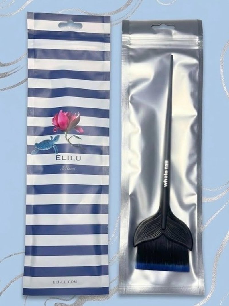 Ocean Hues Hair Dye Brush – Whale Tail Reusable Hair Color Brush Applicator for Dye, Bleach & Treatments – Salon Quality