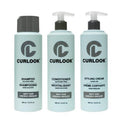 Skiennix Wavy Hair Bundle - Sulfate-Free Shampoo, Conditioner & Leave-In Cream Set | 3 Pack of 400ml (13.5 oz) Each