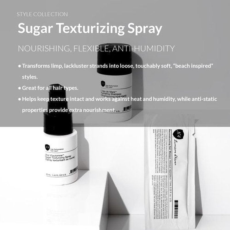 Number 4 Mini Sugar Texture Spray - Travel-Size Hair Styling Product for Beach Waves | 1.45 oz
