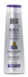 Blondz Only Silver Ash Blonde Hair Blue Toning Mask | Eliminates Brassiness | Neutralizes Yellow & Orange Tones | With Argan Oil Perfect Blonde (SILVER ASH BLONDE) 11.8 Fluid Ounce (350 ml)