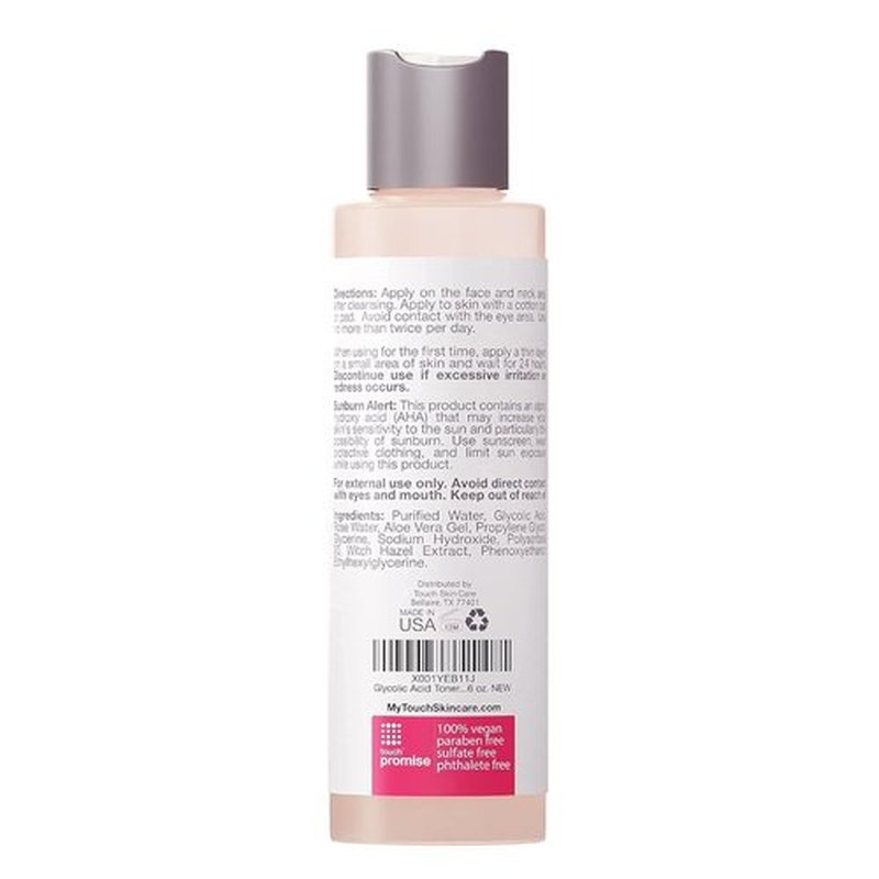 **Skiennix 7% Glycolic Acid Toner - Alcohol & Oil Free Exfoliating AHA with Rose Water & Aloe Vera | 6 oz**