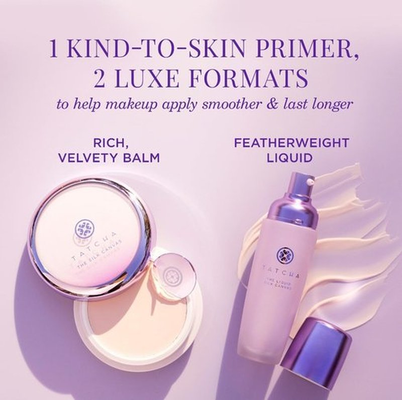 Tatcha Liquid Silk Canvas | Weightless Oil-Free Liquid Silk Face Primer, 30 ml | 1 oz