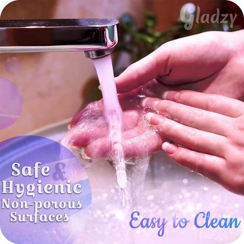 GLADZY Glass Cuticle Pusher - Professional Manicure Stick with Durable Abrasive Surface, Czech Quality
