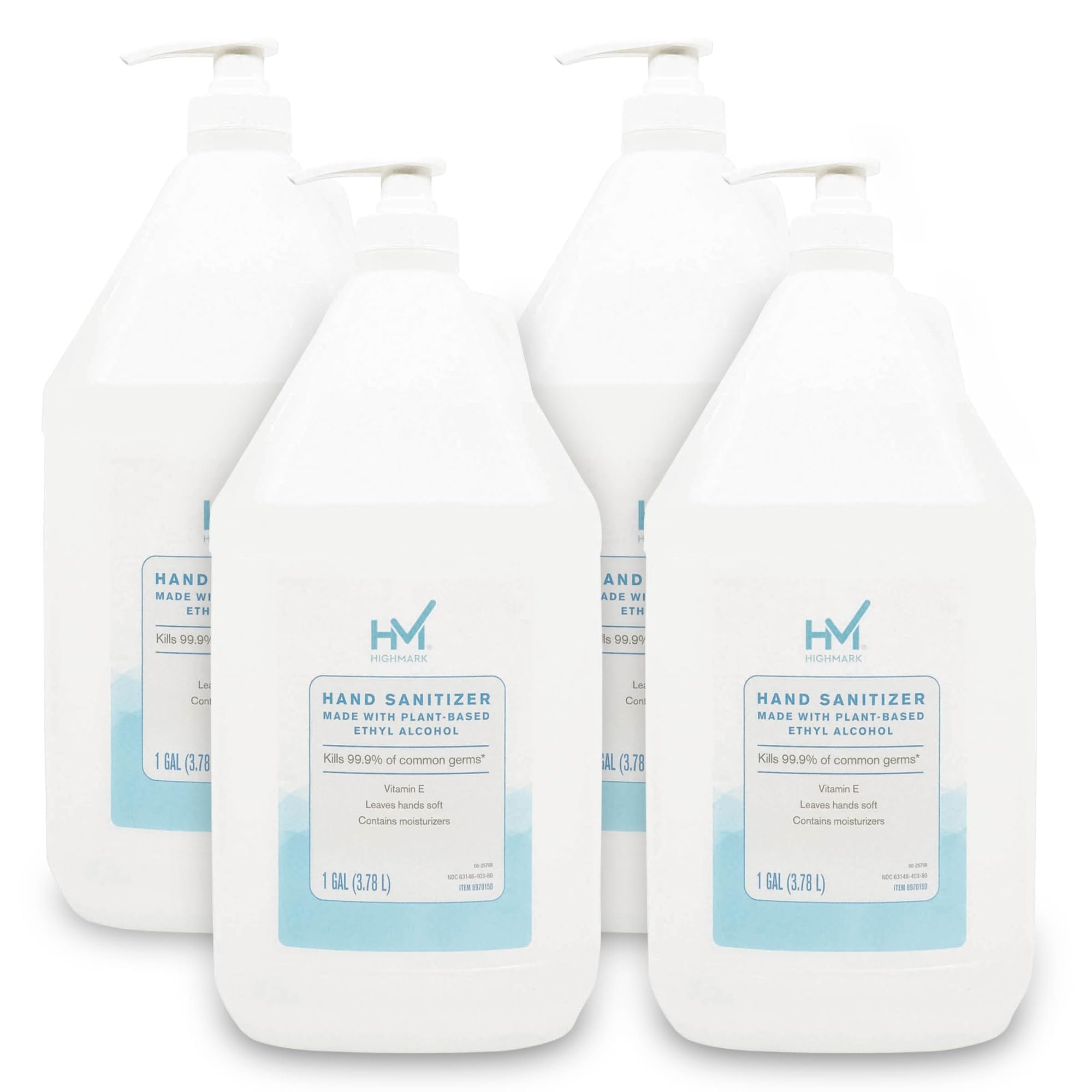Highmark® Original Hand Sanitizer, Fresh Scent, 1 Gallon, Clear, Case Of 4 Gallons