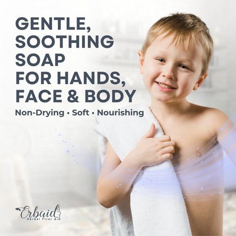 Skiennix Baby Soap - Natural Unscented Goat Milk Bar for Sensitive Skin | Gentle Eczema Relief & Moisturizing Oatmeal & Honey - Made in USA
