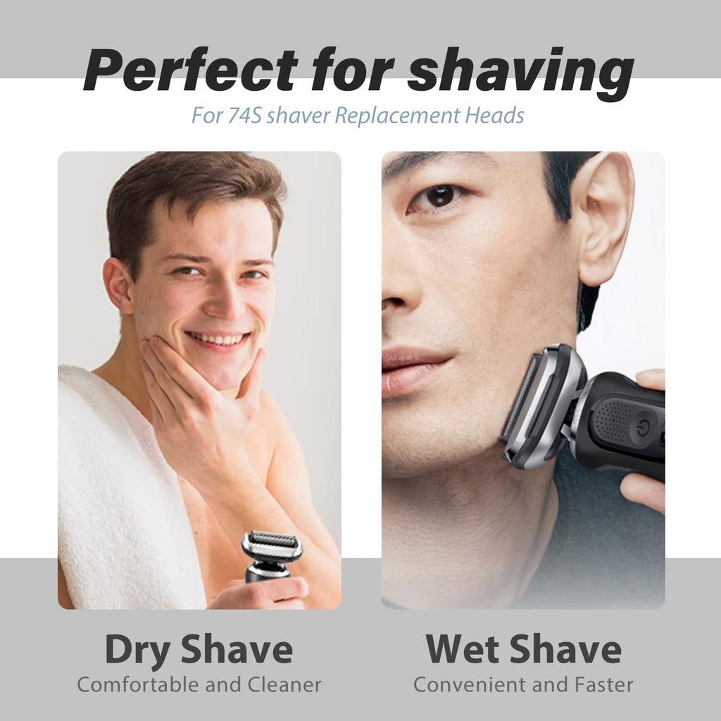 74S Replacement Shaver heads Compatible with Series 7,suitable for 7120s, 7125s, 7127cs, 7171cc, 7175cc, 7185cc and 7189cc.