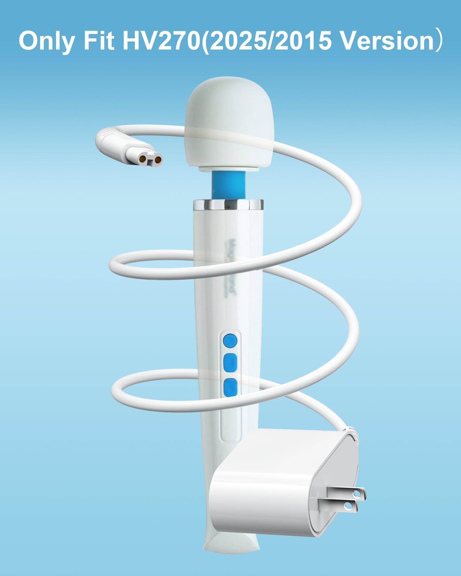 Solopen HV270 Charger for Hitachi HV-270 Magic Wand Rechargeable Cordless Massager Power Adapter Supply Cord