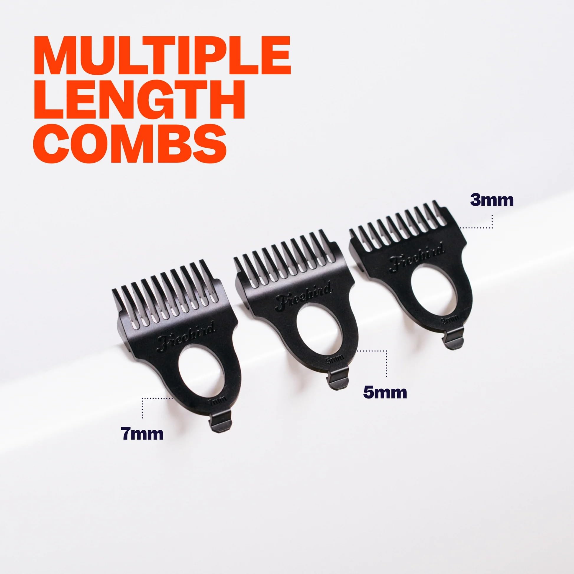Freebird FlexSeries Pro Replacement Clipper & Guards - Precision Trimming Kit for Salon-Quality Grooming