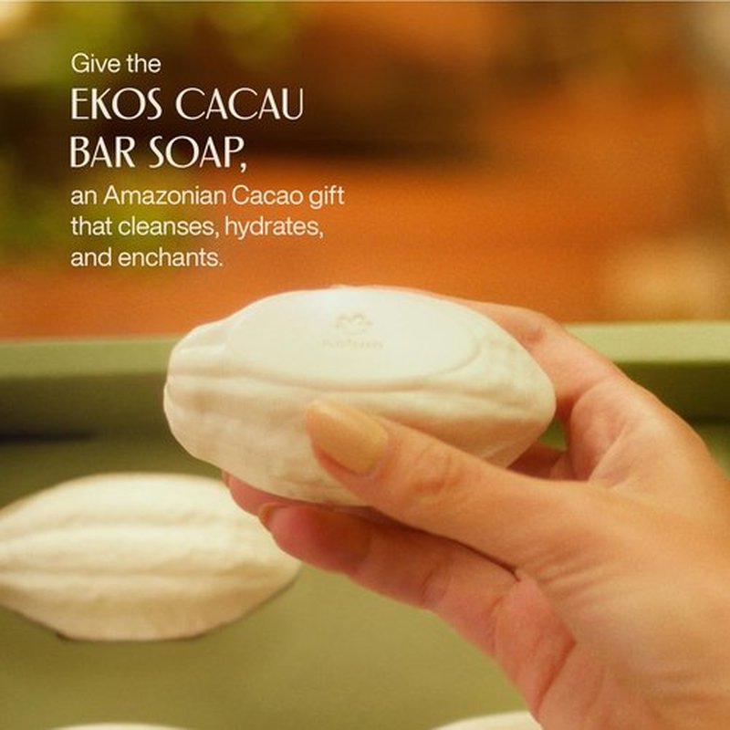 Natura Cacau Bar Soap Set - Moisturizing Cocoa Butter Soap for Dry Skin | Vegan & Nourishing, 4 Pack - 3.5 oz Each