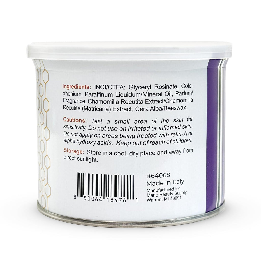 Honey & Chamomile Soft Wax, 13.52 oz Perfect for your chest, back, legs, and other large areas of your body. (Made in Italy)