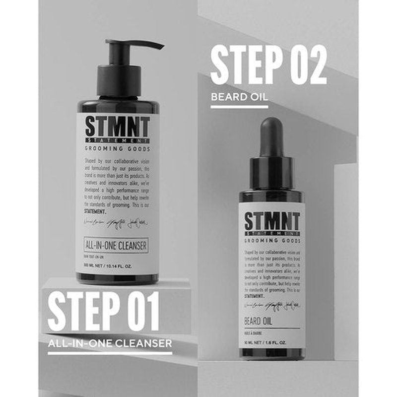 STMNT Grooming Goods All-In-One Daily Cleanser - Sulfate-Free Formula with Activated Charcoal & Menthol