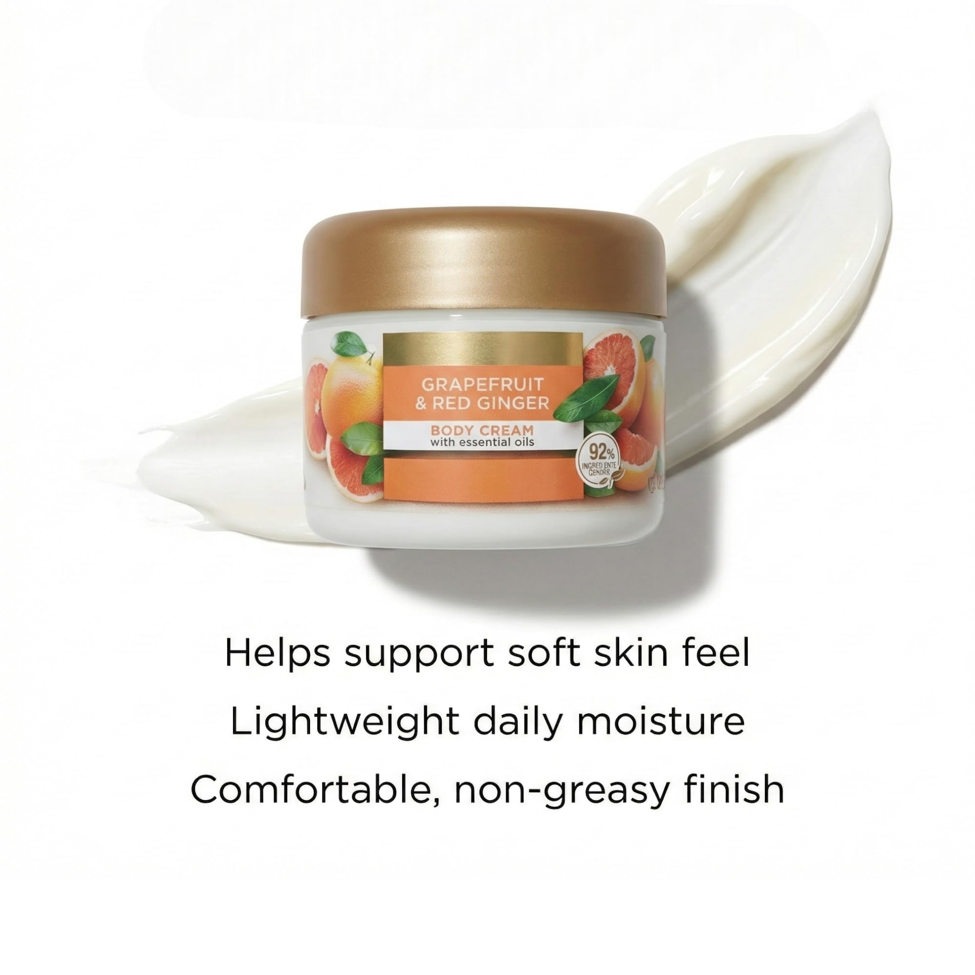 Naturally Inspired Himalayan Pink Body Scrub And Grapefruit Red Ginger Cream Duo, Sugar Scrub Body Exfoliator Set For Smooth, Nourished, Hydrated Skin